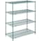 Nexel Wire Shelving, Green Epoxy, 60W X 24D X 63H 24606G - alternate 1